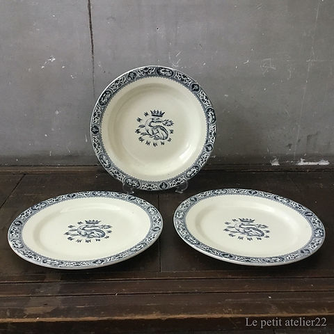 入荷予定)(深皿) フランス サラン フランソワプルミエ アンティーク