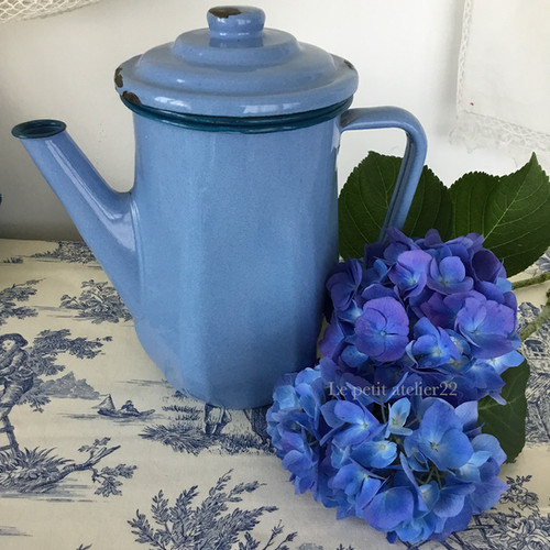 フランス アンティーク ホーロー コーヒーポット カフェティエール