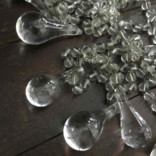 フランス アンティーク シャンデリアパーツ 円形 雫 | Le petit