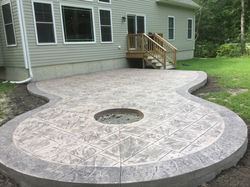 Stamped concrete patio in Lewes Delaware