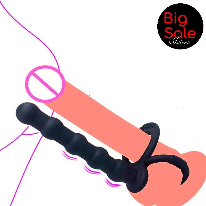 Miniatura: Vibrador con cuentas anales hueco para vibrador (no incluido)