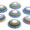 Thumbnail: 6 Inch Zig Zag Crocheted Kippot