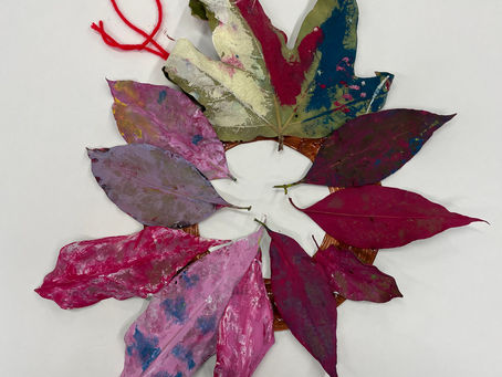 Painted Leaf Wreaths