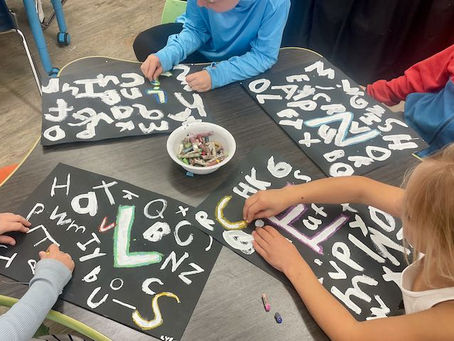 Alphabet Art, one of the best first grade art projects!