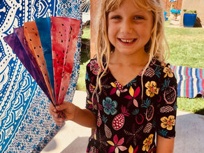 Watercolor Paper Fans!
