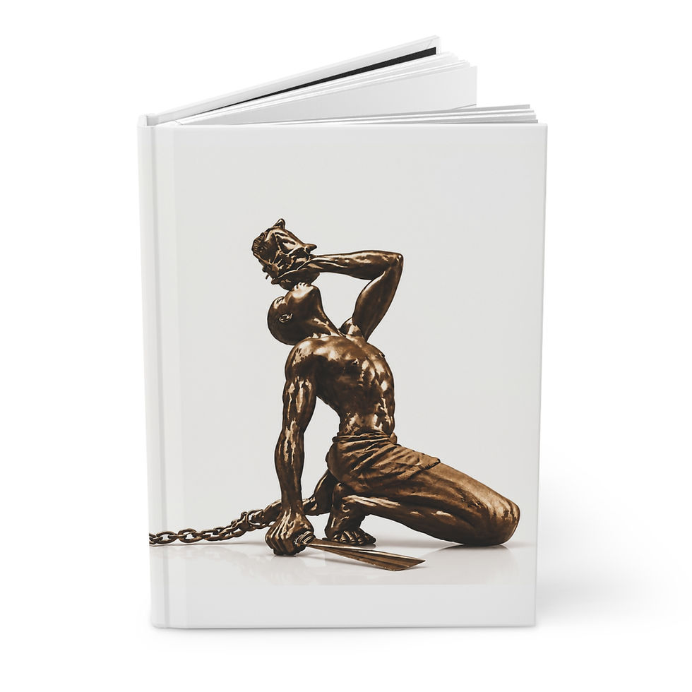 Thumbnail: Hardcover Journal — Bronze Sculpture of Freedom (Inspirational Art Notebook)