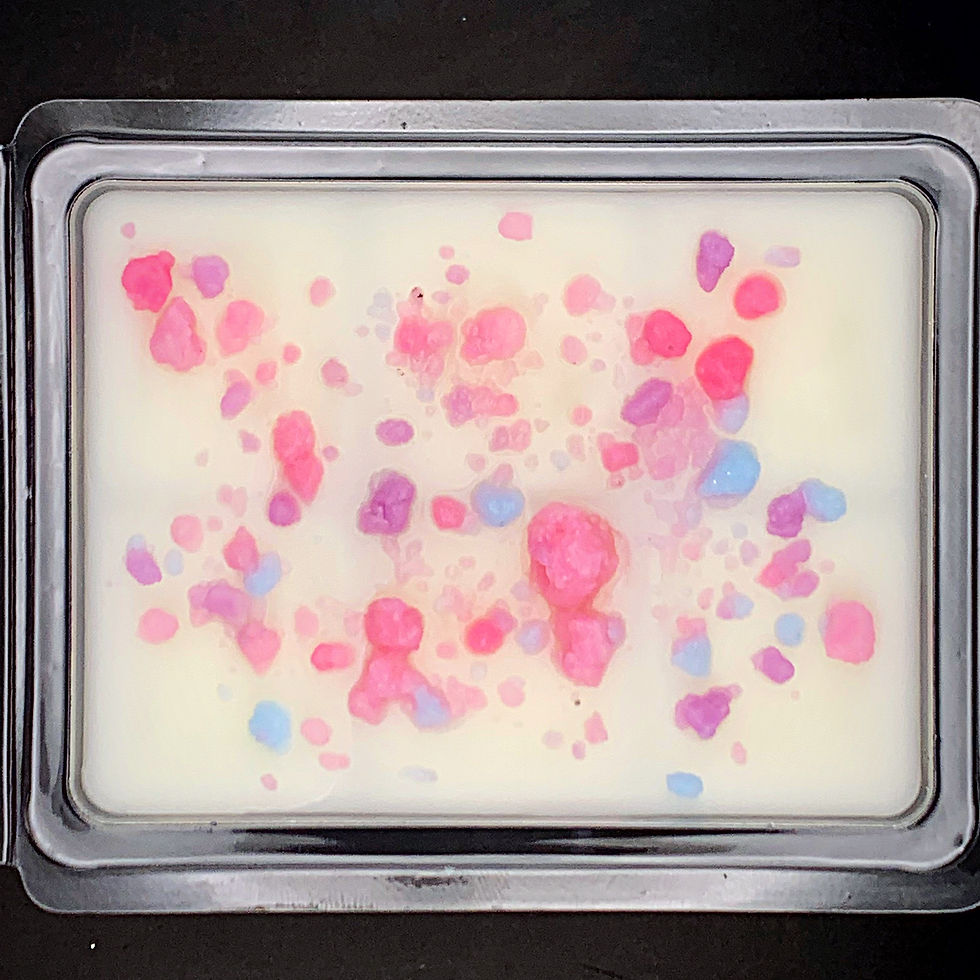 Cotton Candy Dreams Scented Wax Melt 6-Cavity Tart Bar Sprinkled with Crumbles