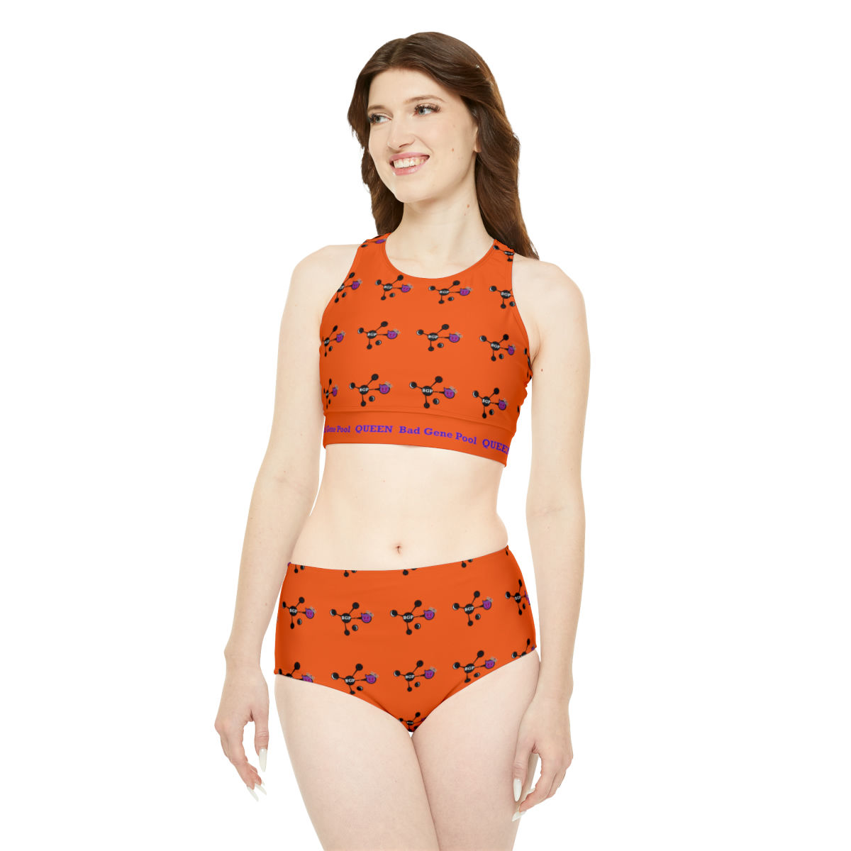 Sport Queen Gene - Sporty Bikini - ORANGE