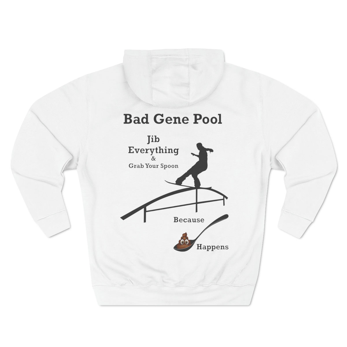 "OG" Jib Everything - Boarders Pullover Hoodie - Black Lettering