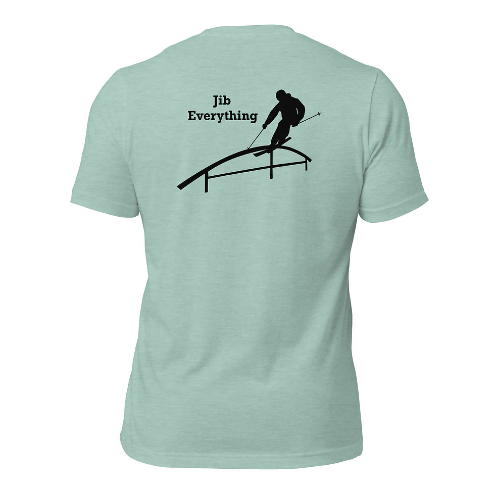 Jib Everything - Simple Skier Tee - Black Logo
