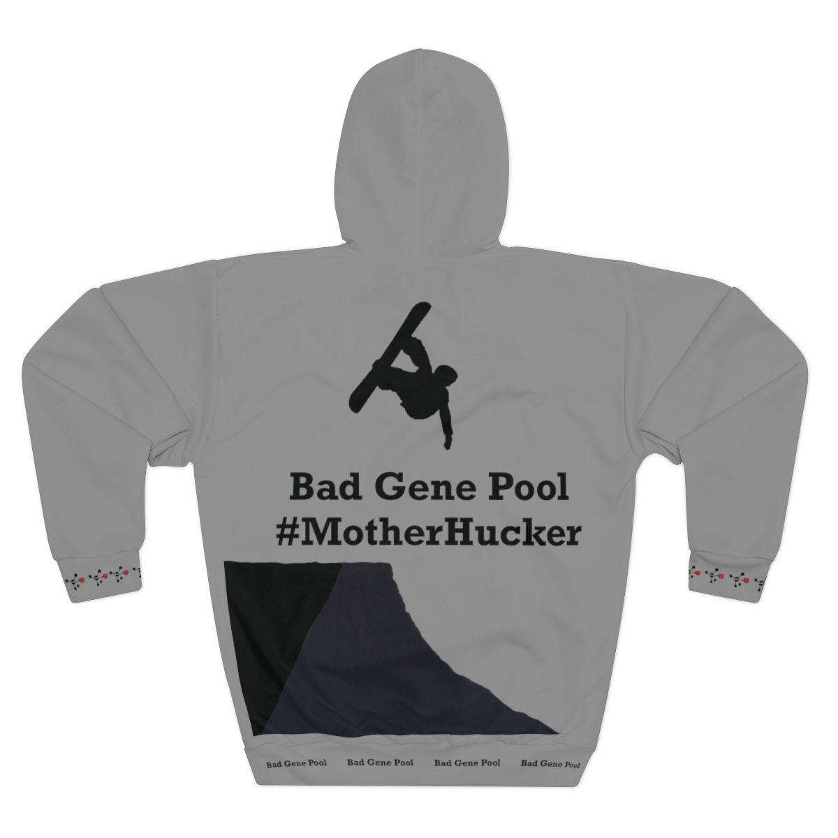 Mother Hucker - Snowboarder - Hoodie - Grey