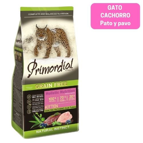 PRIMORDIAL CACHORRO - PATO Y PAVO para gato
