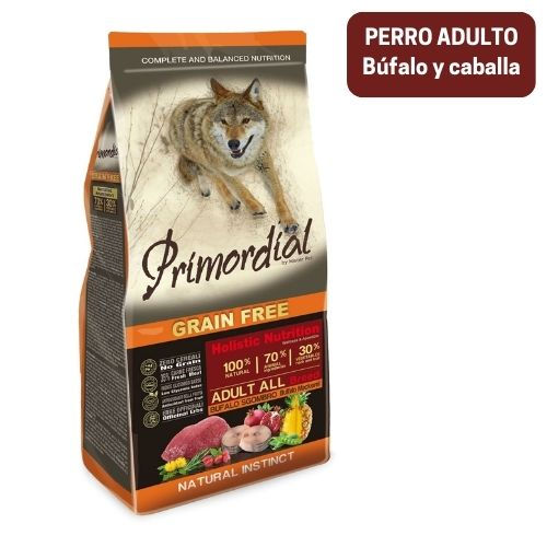 PRIMORDIAL ADULTO - BÚFALO Y CABALLA para perro
