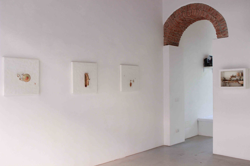 Un'eco lontana, installation view