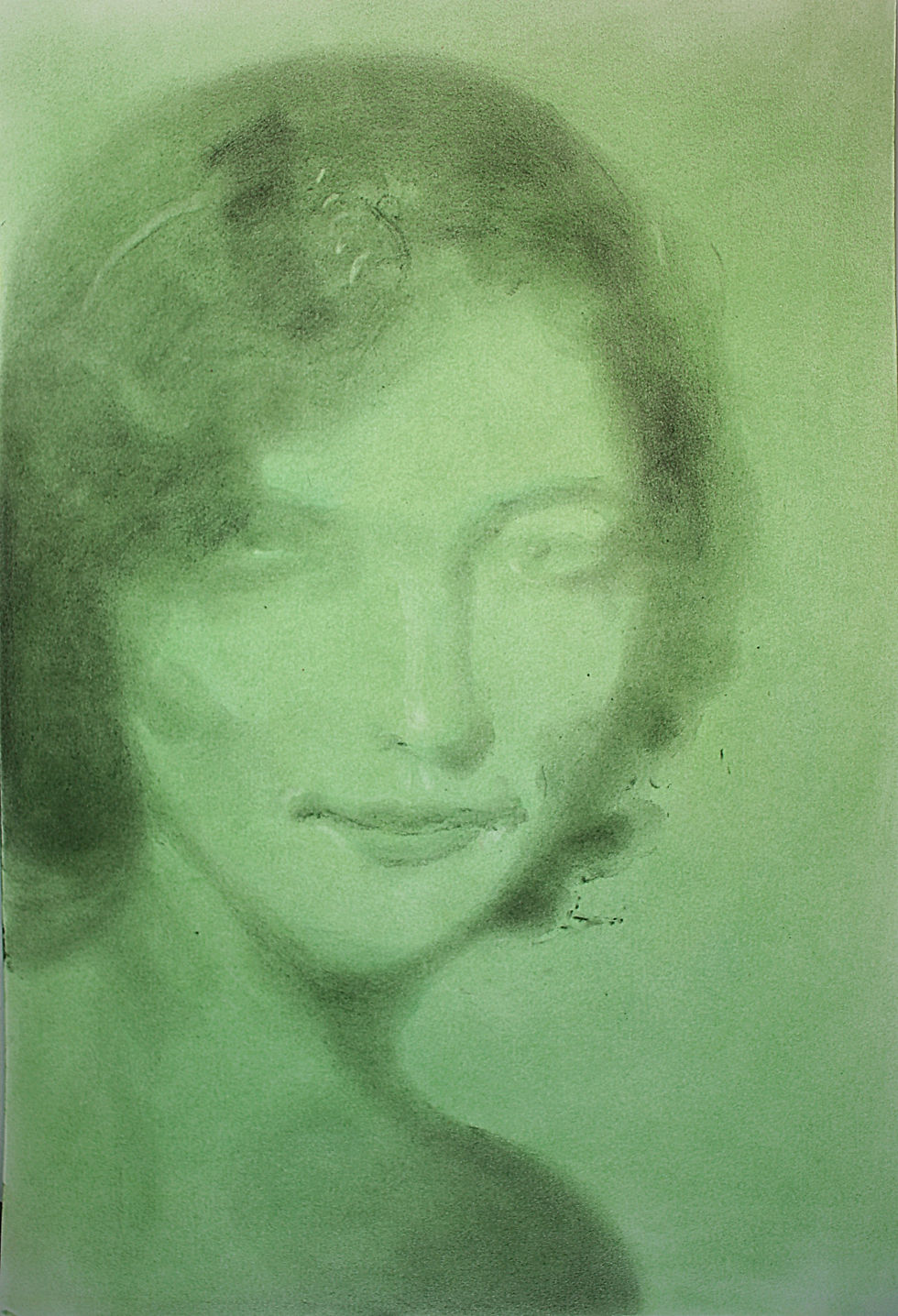 Elisa Filomena, llorona, 2021, pastelli su carta, cm 48x33