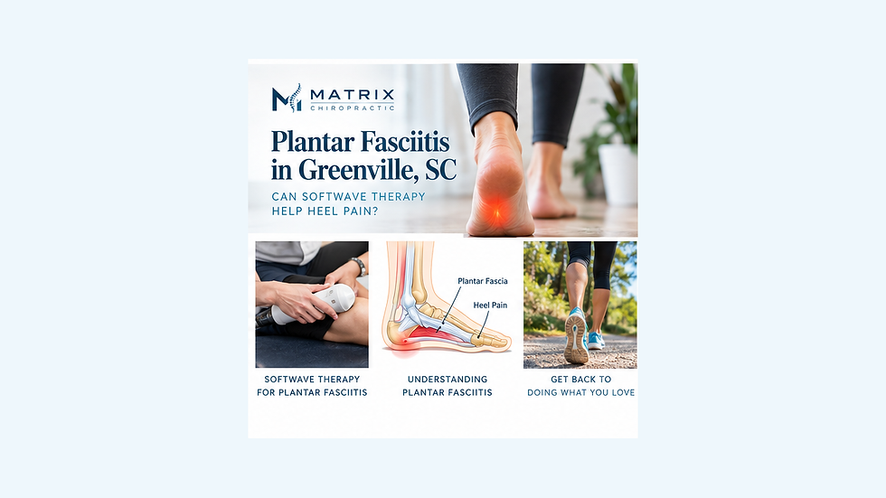 Plantar Fasciitis in Greenville, SC: Can SoftWave Therapy Help Heel Pain?