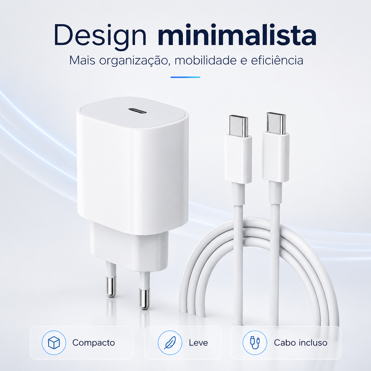 Carregador Rápido para iPhone da Apple
