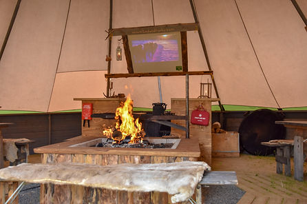 Tent at Laplandhusky in Swedish Lapland