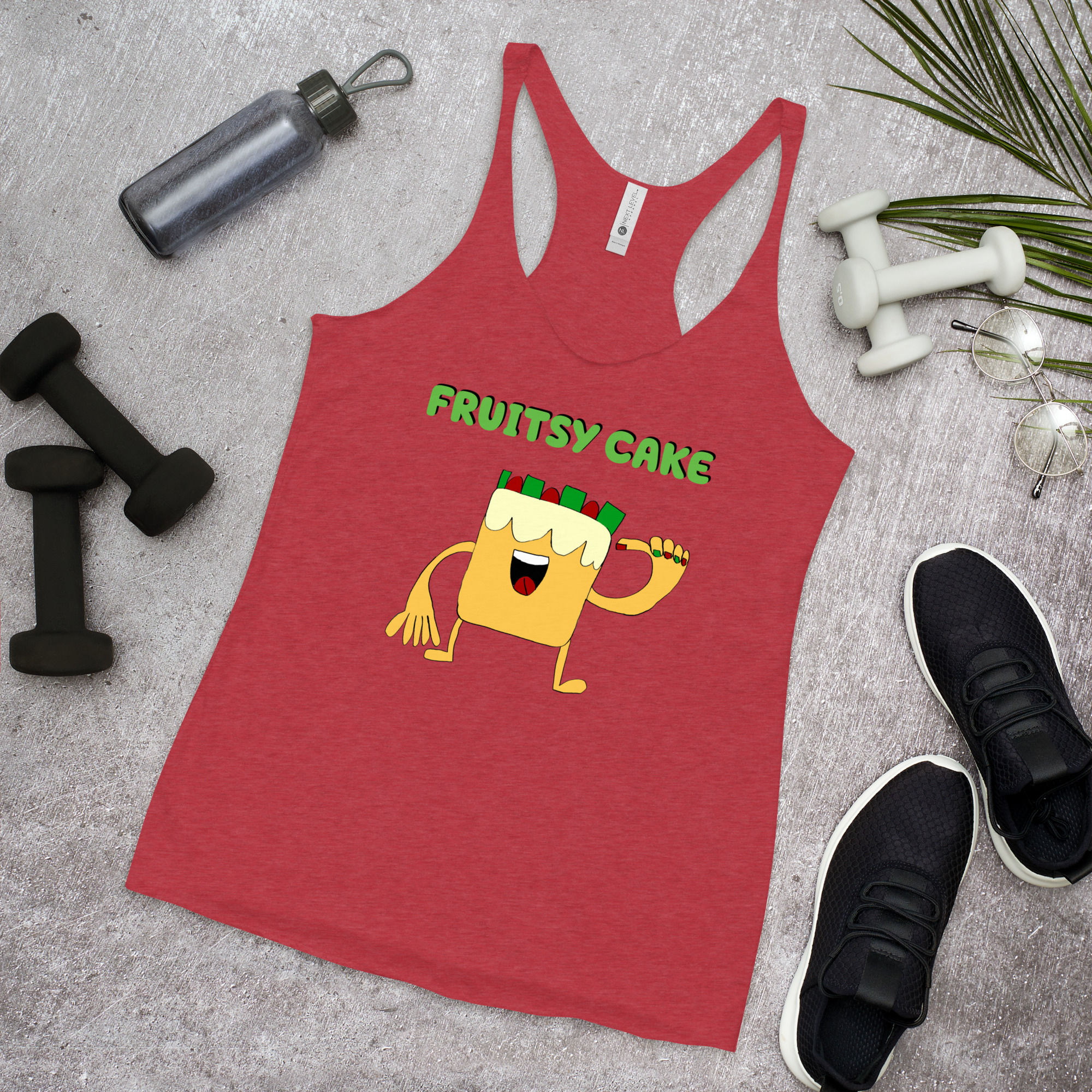 Women's Racerback TanK-FRUITSY CAKE