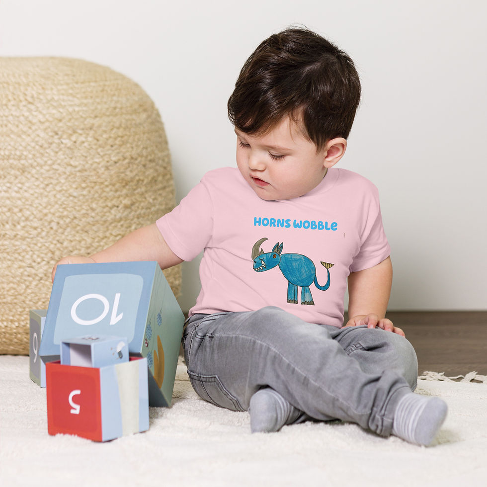 Thumbnail: Baby Jersey Short Sleeve Tee-Horns Wobble