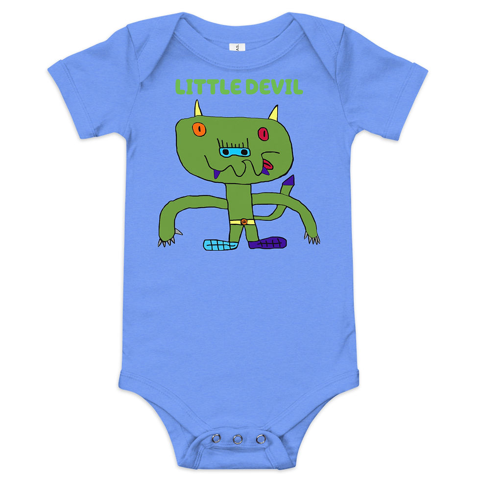 Thumbnail: Baby short sleeve one pieceLittle Devil