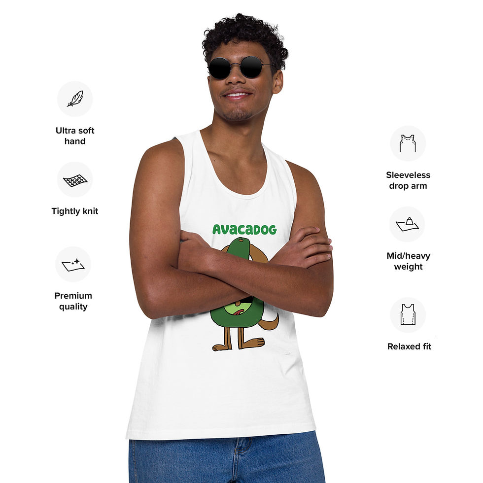Thumbnail: Men’s premium tank top-Avacadog