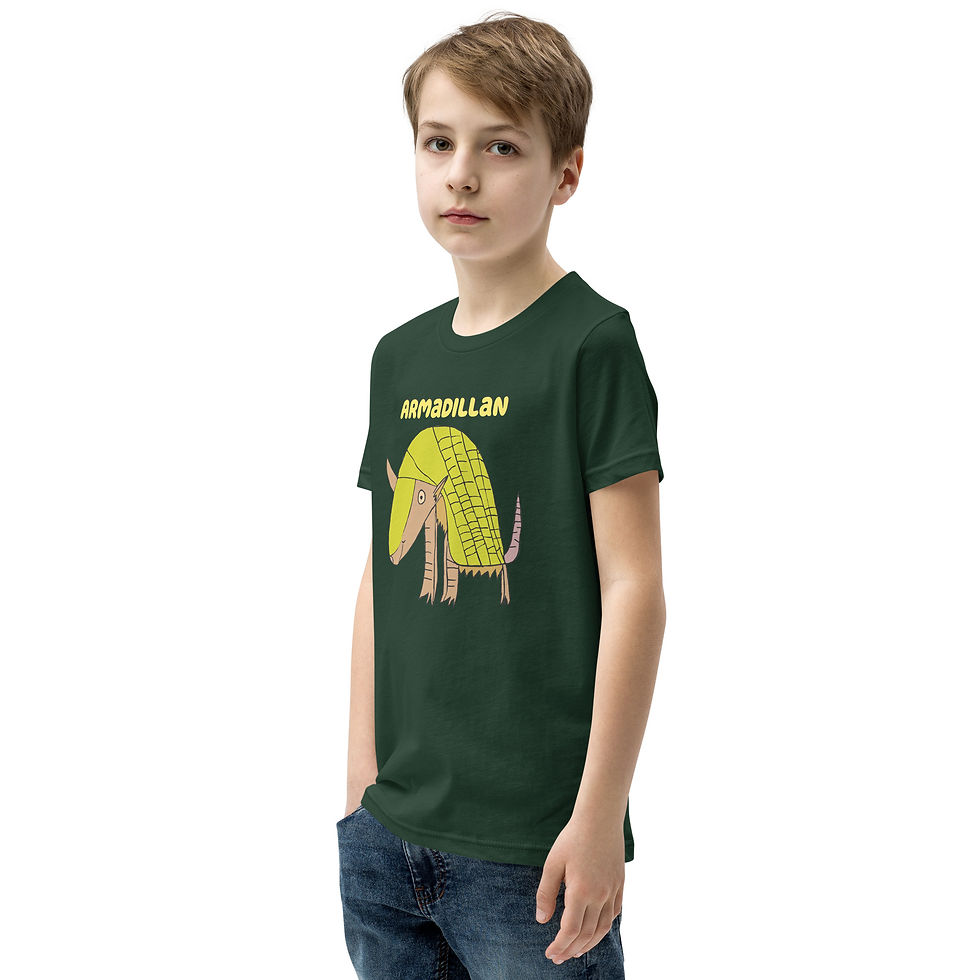 Thumbnail: Youth Short Sleeve T-Shirt-Armadillan