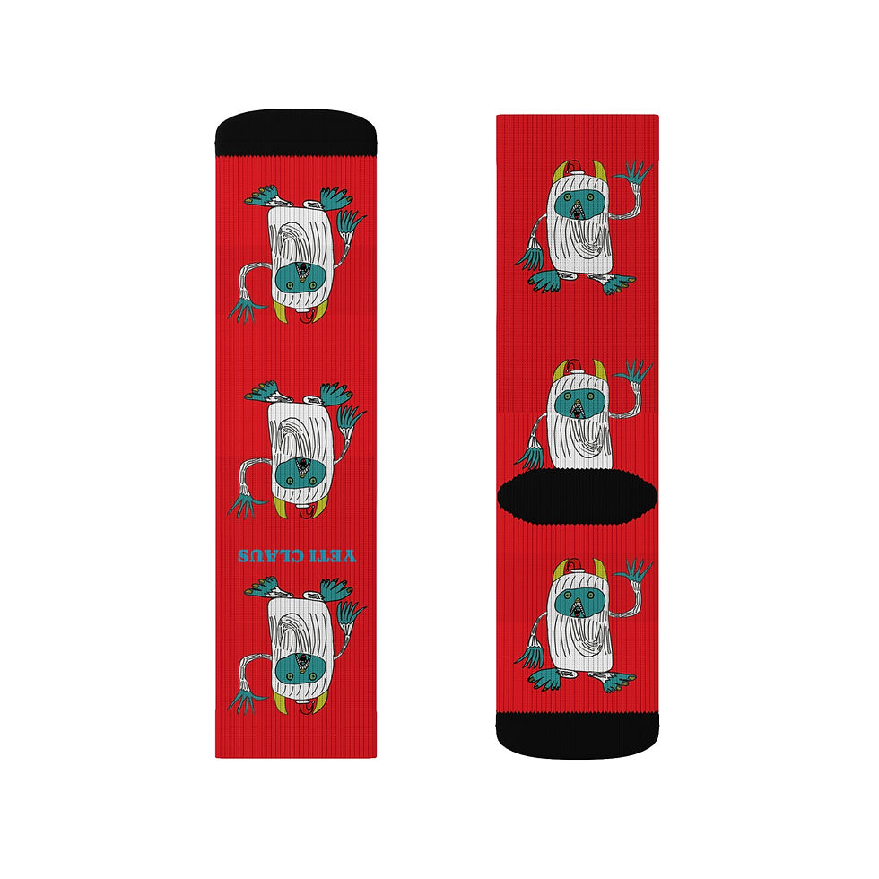 Thumbnail: Sublimation Socks-YETI CLAUS