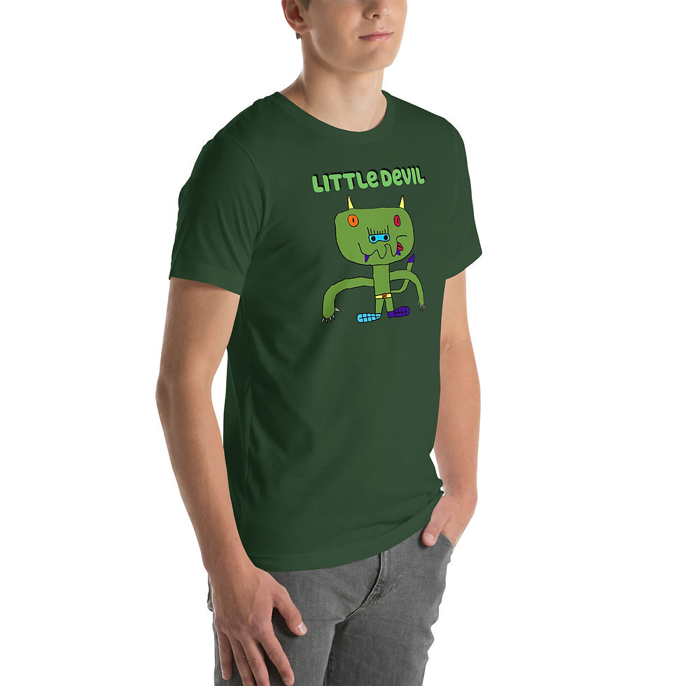 Thumbnail: Unisex t-shirt-Little Devil
