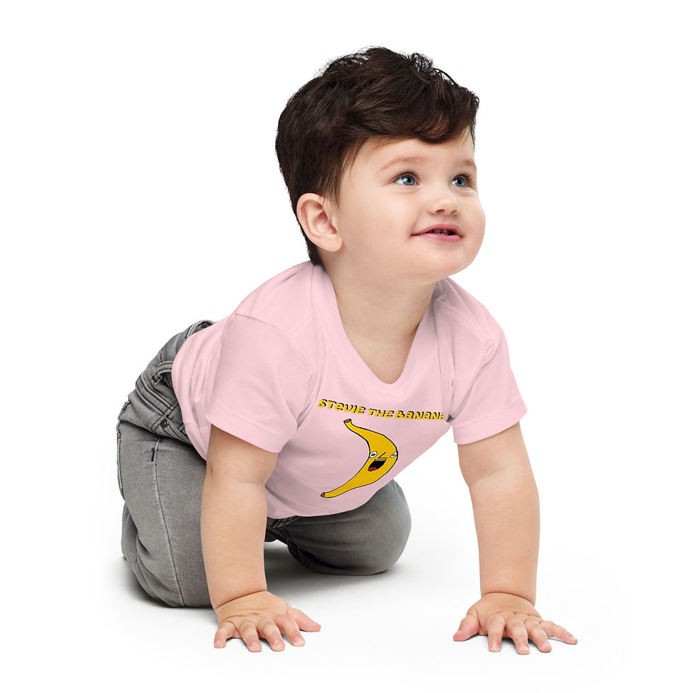 Thumbnail: Baby Jersey Short Sleeve Tee-Stevie the Banana