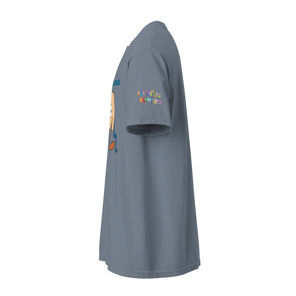 Thumbnail: Unisex garment-dyed heavyweight t-shirt-JELLY STINGS MCTHINGS