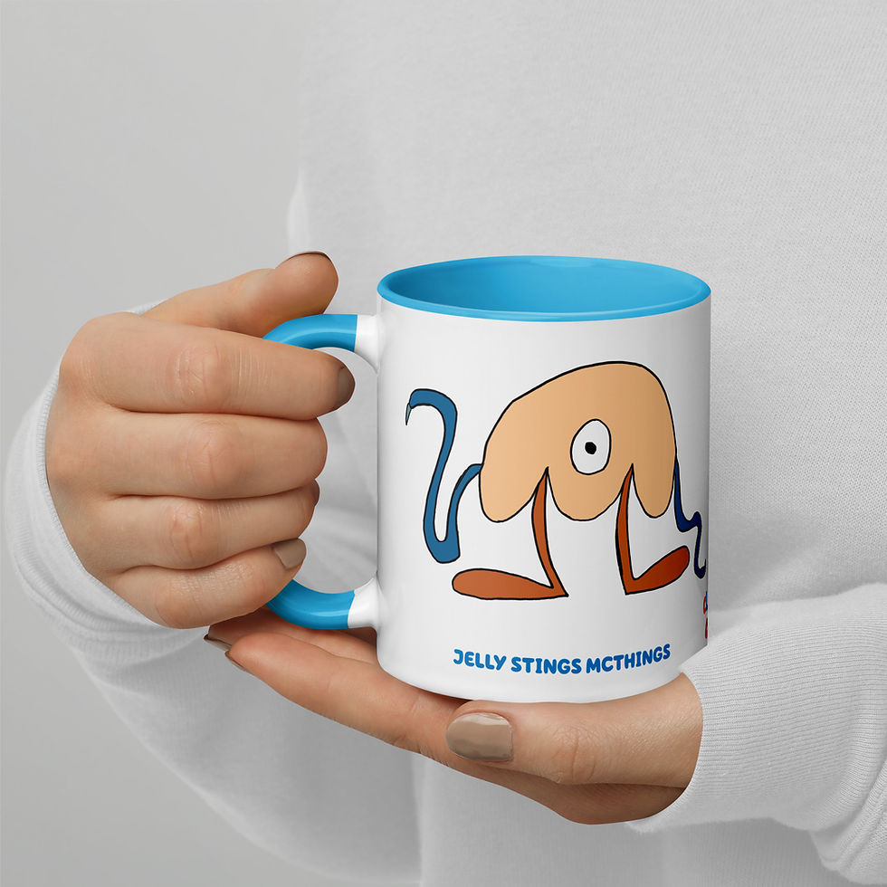 Thumbnail: Mug with Color Inside-JELLY STINGS MCTHINGS