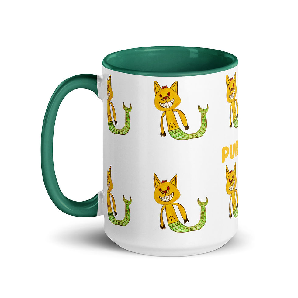 Thumbnail: Mug with Color Inside-Puranha 