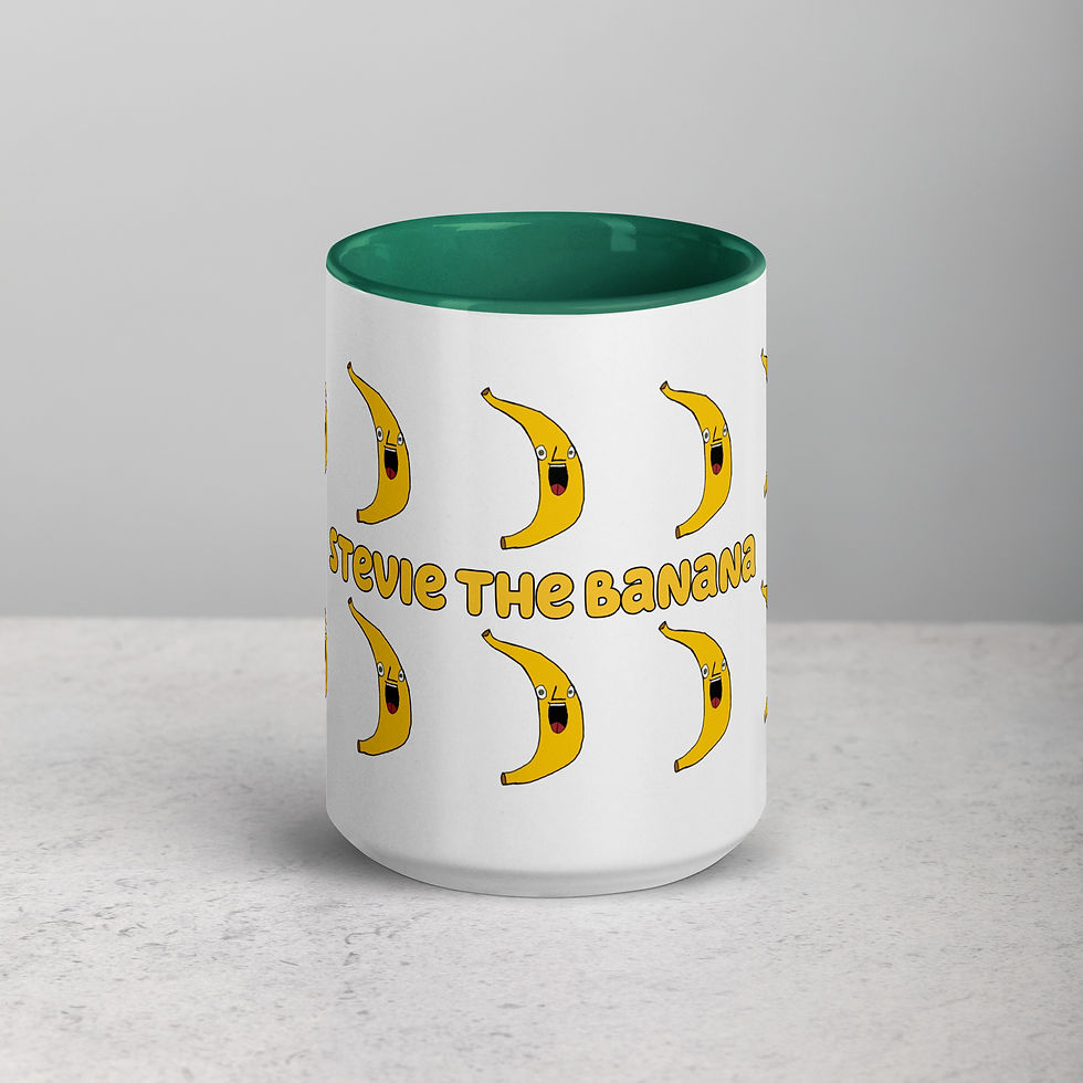 Thumbnail: Mug with Color Inside-stevie the banana