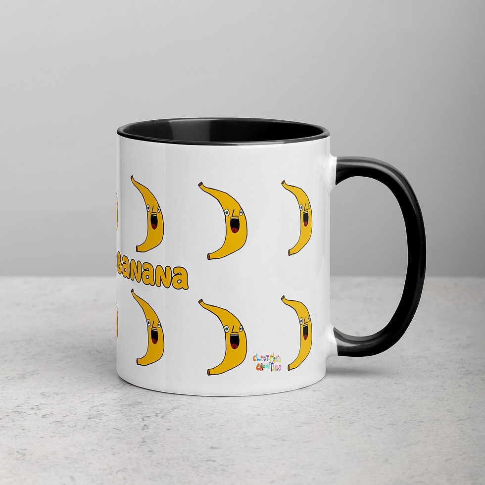 Thumbnail: Mug with Color Inside-stevie the banana