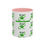 Thumbnail: Whimsical Alien Accent Coffee Mug - Fun Green Creature GORNOSTALGIAR Design