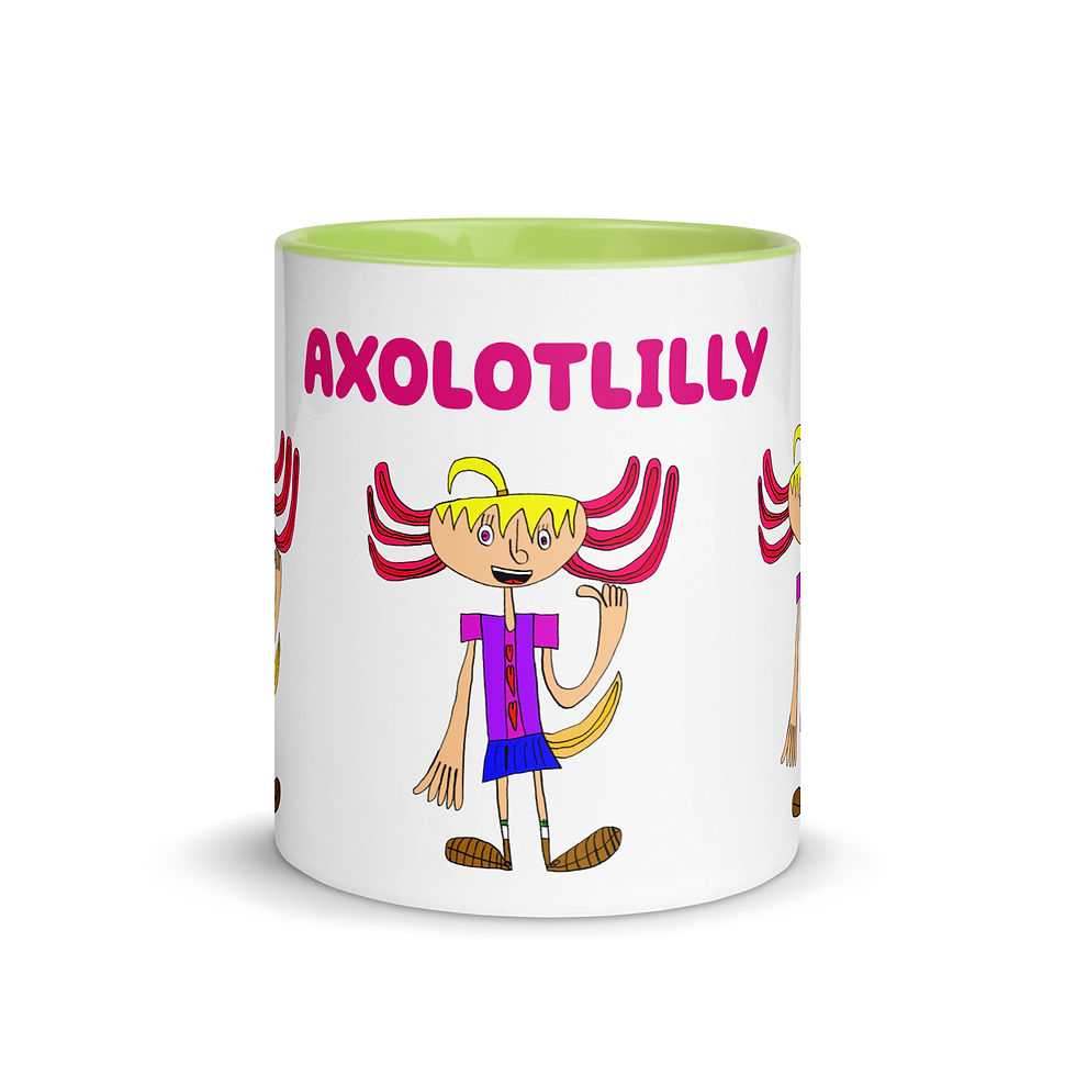 Thumbnail: Mug with Color Inside-AXOLOTLILLY