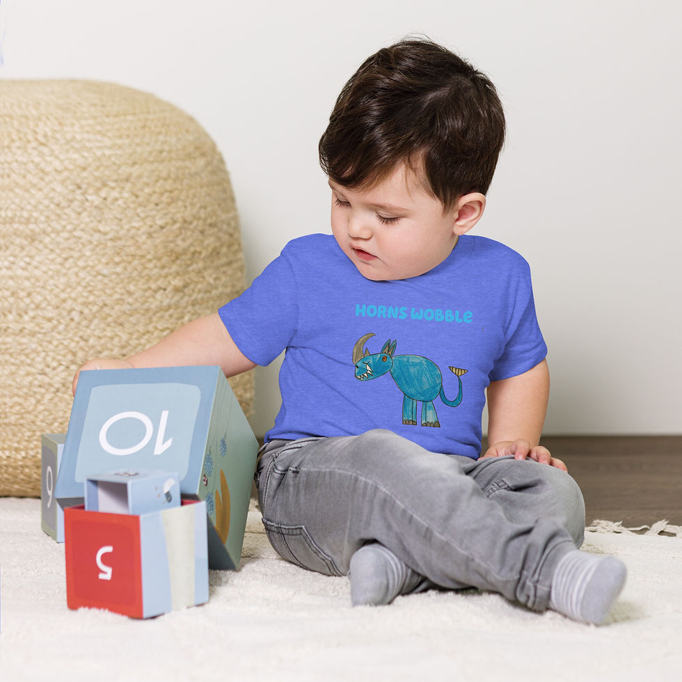 Thumbnail: Baby Jersey Short Sleeve Tee-Horns Wobble