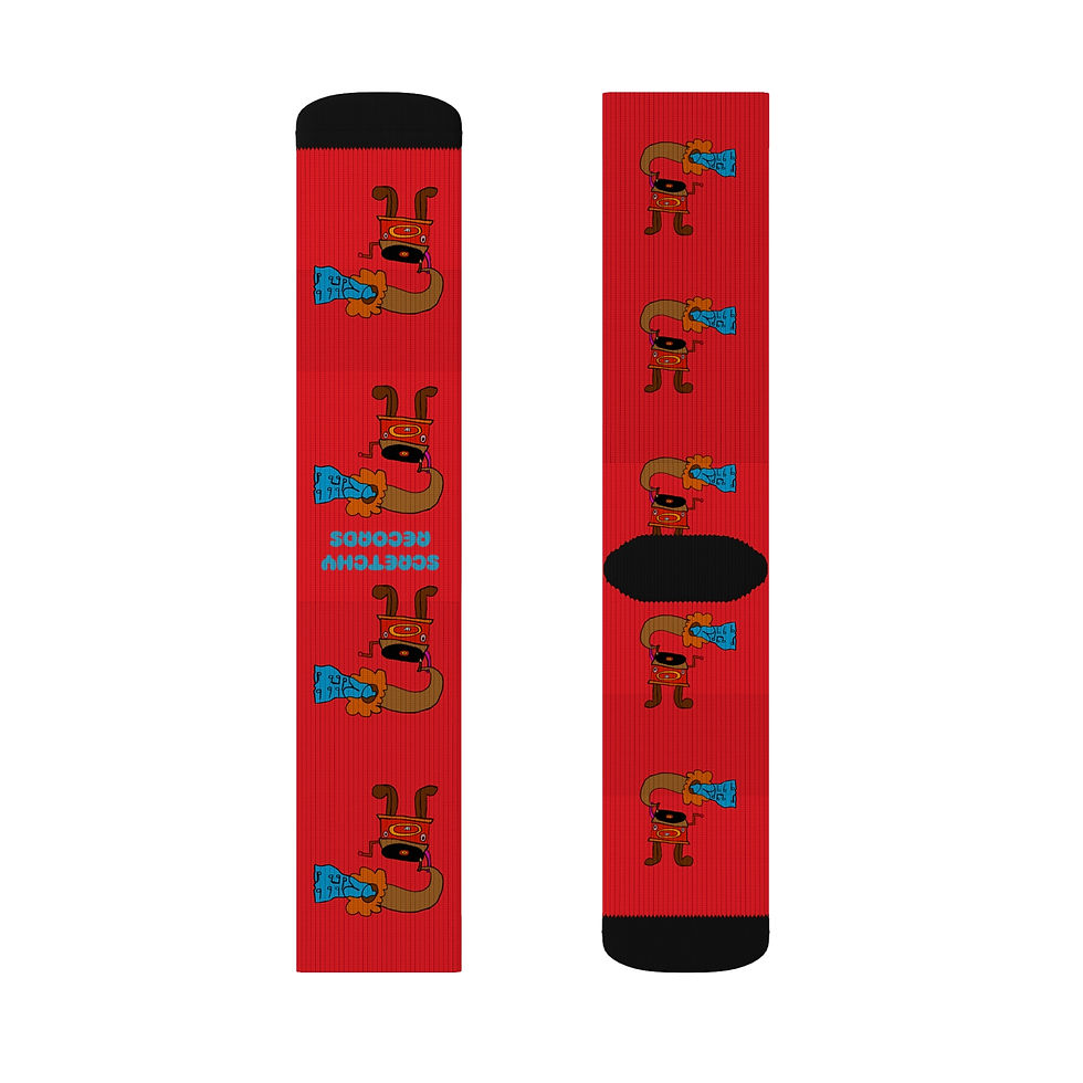 Thumbnail: Copy of Sublimation Socks-SCRETCHY RECORDS
