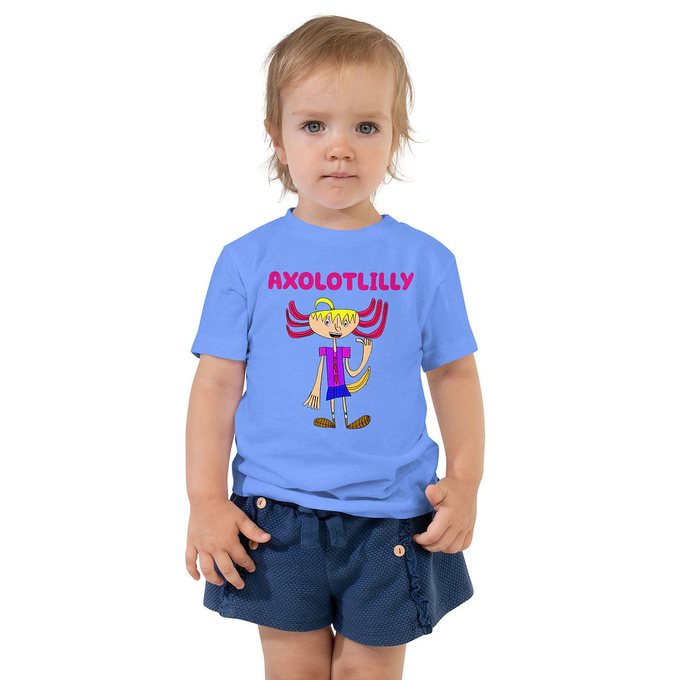 Thumbnail: Toddler Short Sleeve Tee-AXOLOTLILLY