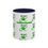 Thumbnail: Whimsical Alien Accent Coffee Mug - Fun Green Creature GORNOSTALGIAR Design