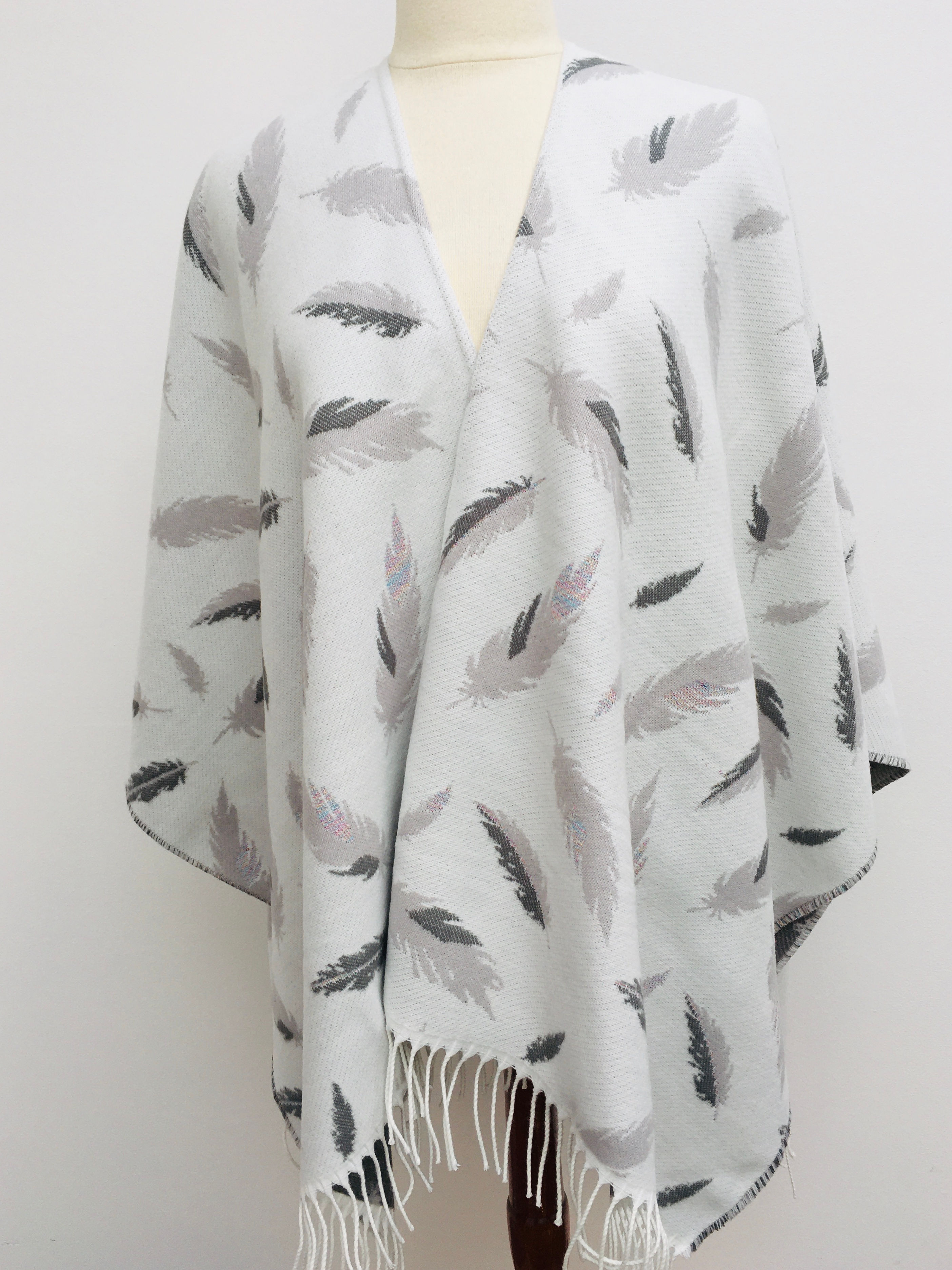 Poncho blanc