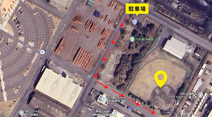 八代リトルシニア専用グラウンド駐車場について | 八代市新港町1丁目(くまモンポート近く)