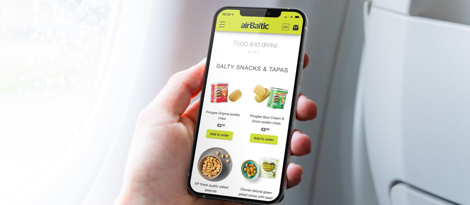 airBaltic nosauc populārākās lidmašīnās iegādātās preces