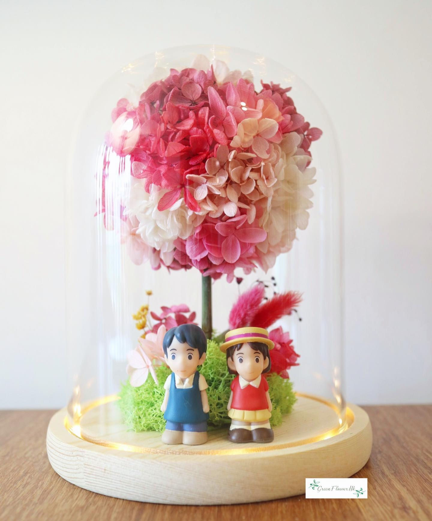 G15-Preserved flower Hydrangeas Love Tree 保鮮花波波繡球樹