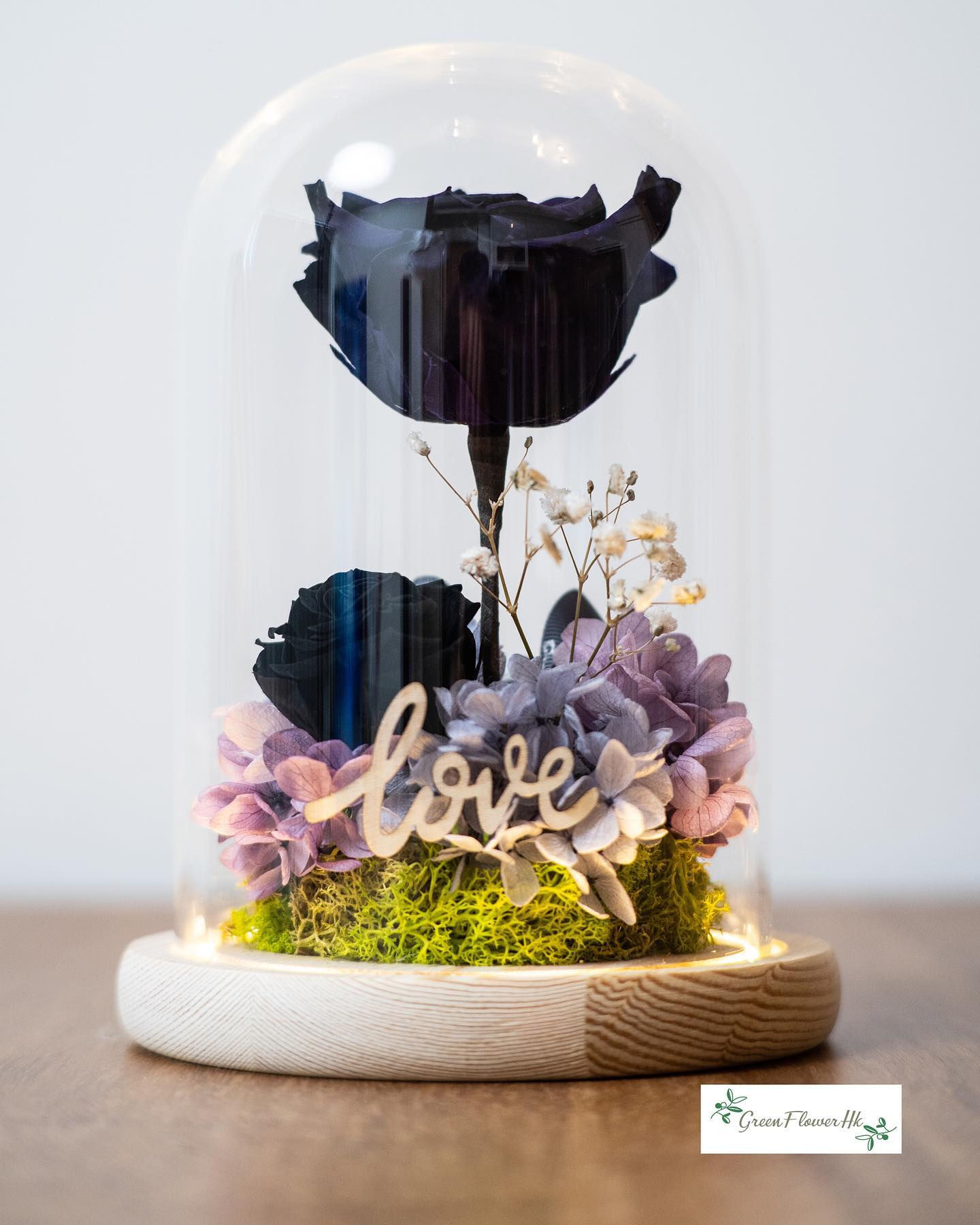 BR04-Preserved Flower Big Rose in a bottle 厄瓜多爾大玫瑰花樽 （保鮮花）