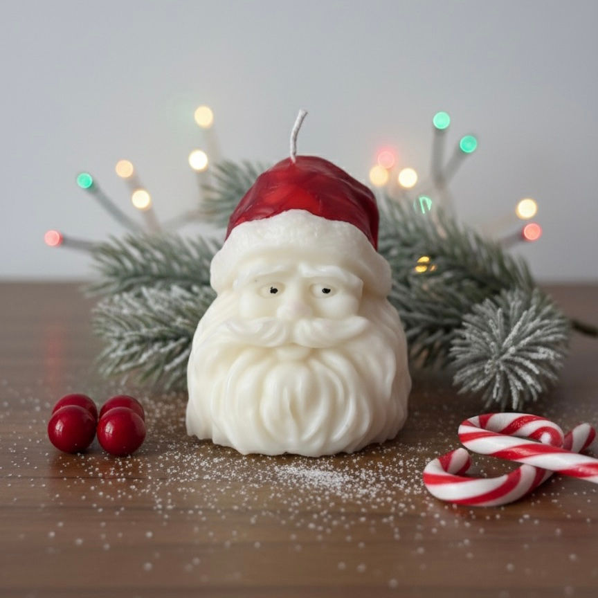 The Santa's Face Soy Candle