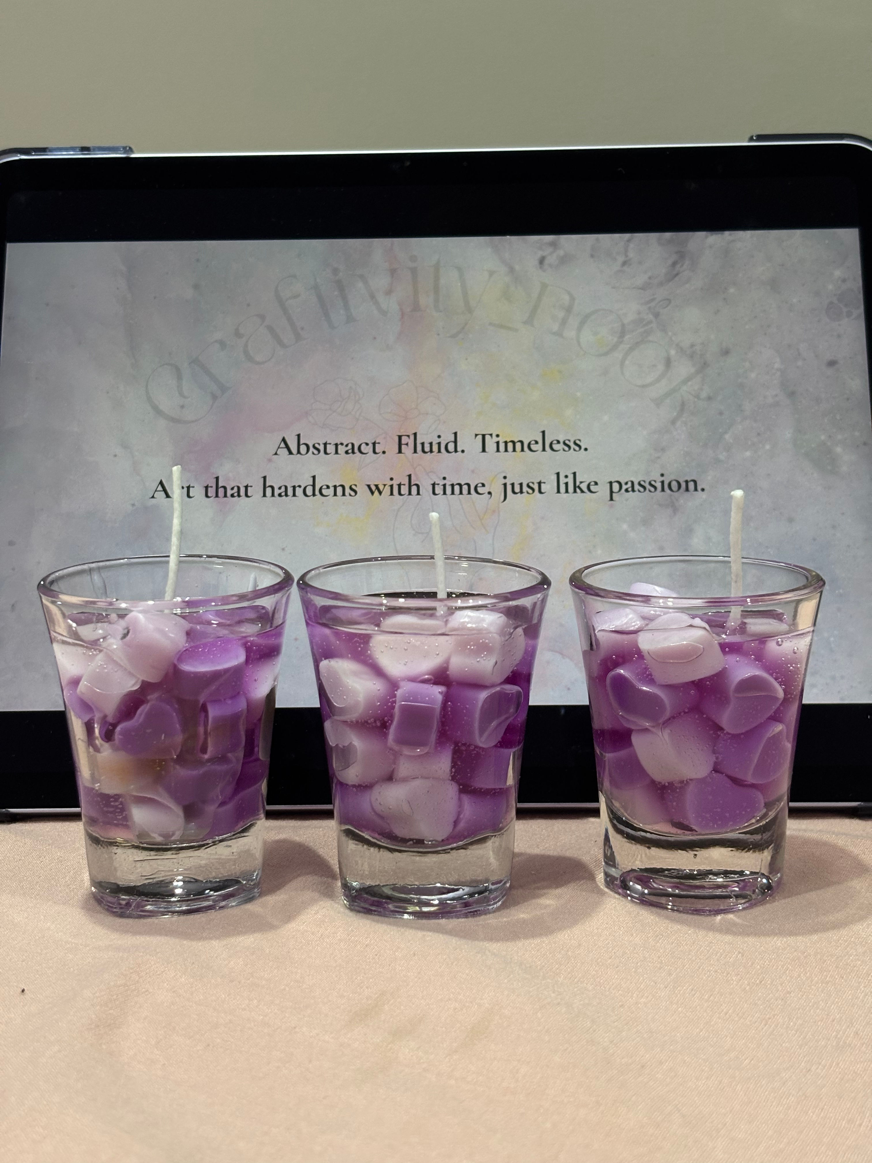 Lavender Glass Candle