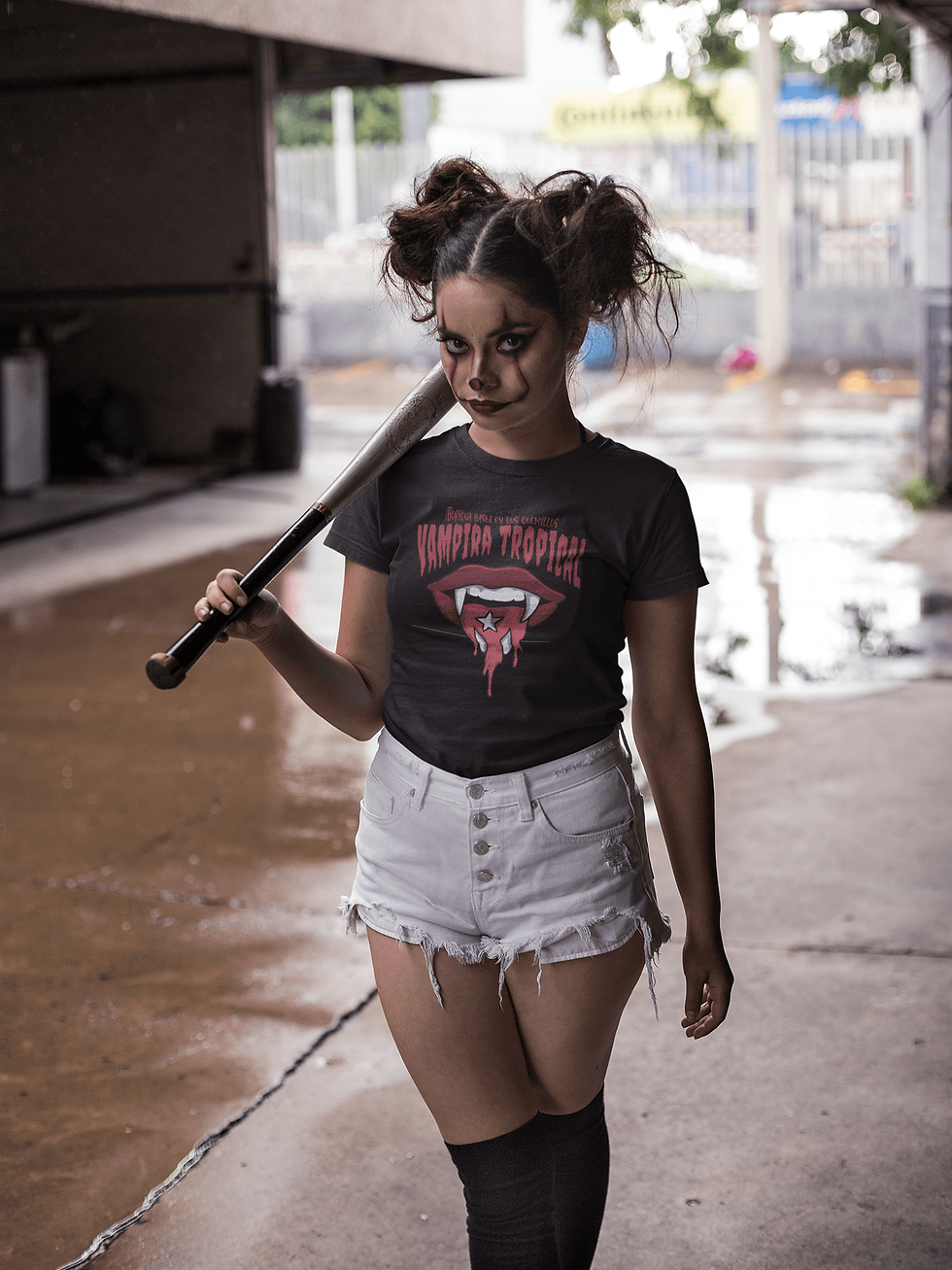 Thumbnail: PR Boricua Vampire Tee, Puerto Rico Halloween Tshirt