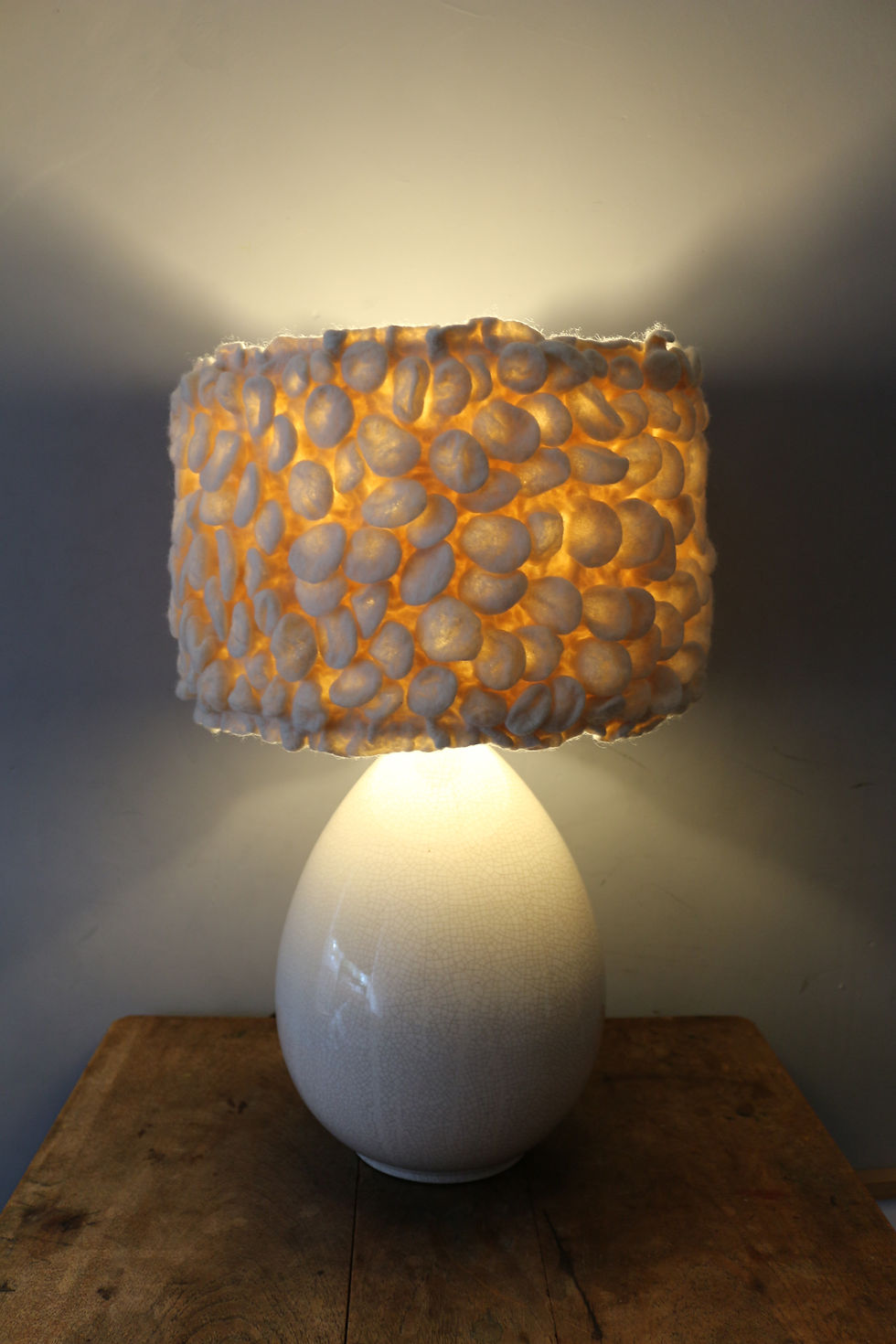 Thumbnail: Pebble Lampshade - Merino Wool